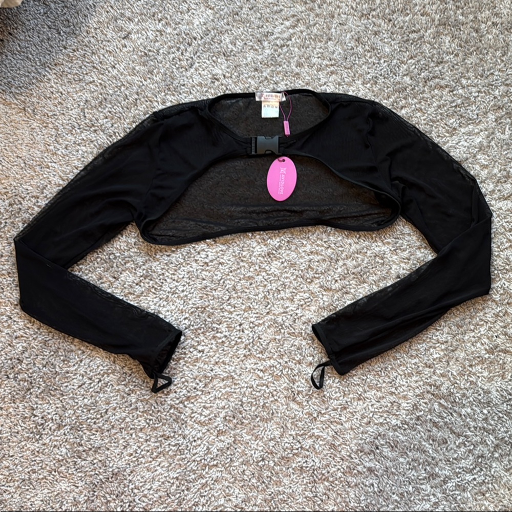 Elegant Black Sheer Bolero